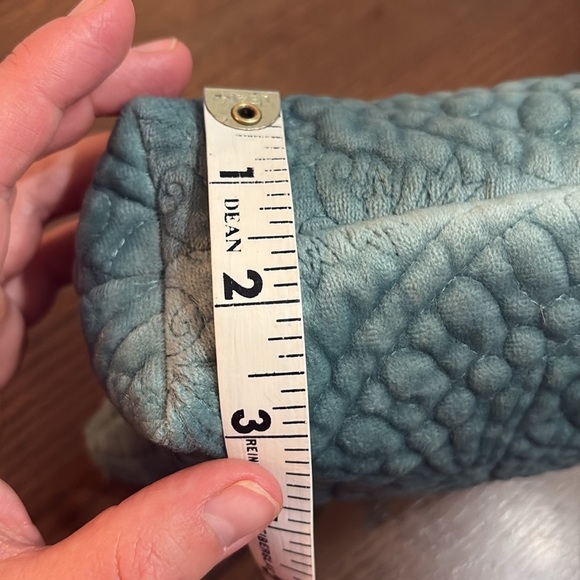 Quilted Teal Pouch 9x 7 - Picture 7 of 8